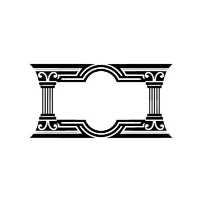 Elegant Deco Frame,Vintage Ornamentation, Minimalist - Ornament
