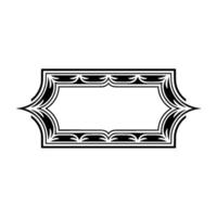 Art Deco Ornament Border,Elegant Element - Retro vector