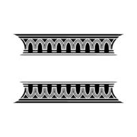 Art Deco Border Elements Elegant , Vintage Style, Pattern vector
