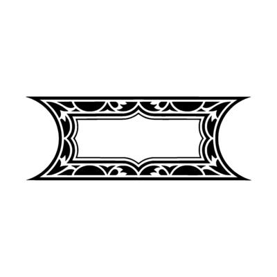 Art Deco Ornament Border,Elegant Element, Symmetry