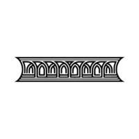 Art Deco Linear Border Geometric Ornamentation vector