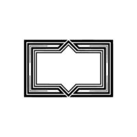 Geometric Deco Frame,Minimalist , Elegant Border, Style vector