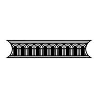 Art Deco Architectural Ornament,Linear, Ornamentation vector