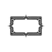 Intricate Deco Frame,Elegant Border, Vintage, Geometric vector