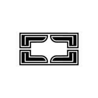 Geometric Deco Frame,Minimalist, Minimalism vector