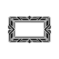 Art Deco Frame,Geometric Ornamentation, Elegant Border, Decorative vector
