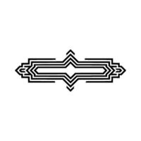 Geometric Deco Emblem,Subtle Gradient, Minimalist vector