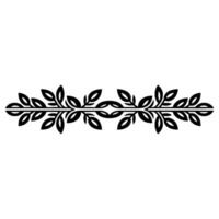 Elegant Leaf Border,Vintage Element, Leaves vector