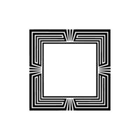 Geometric Deco Frame,Elegant Border, Minimalist - Linear vector