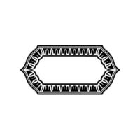 Art Deco Ornament Border,Elegant Frame vector