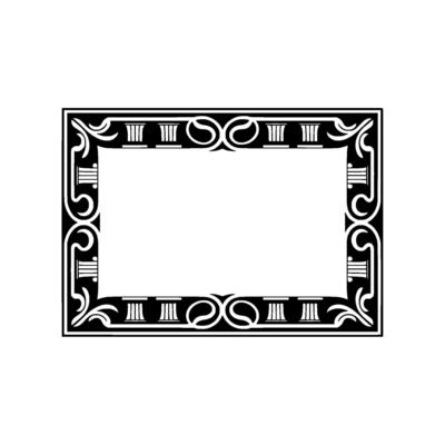 Art Deco Frame,Elegant Ornamentation, Vintage - Decorative