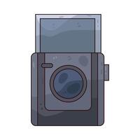 Illustration of Instant Camera vector