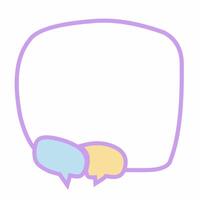 Kawaii Doodles Box Chat vector