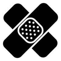Bandage icon . A thin line sign. Isolated contour symbol illustration vector