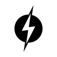 Lightning hand draw icon . Electric power illustration sign. Energy web symbol. vector