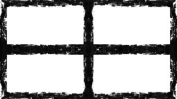 four rectangles on white background animation video