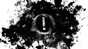 exclamation mark with splash video