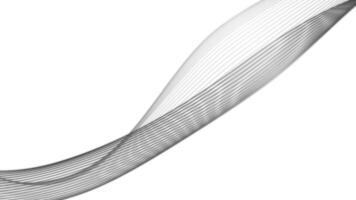 Spectrum waves black color line on white background video
