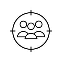 Headhunting icon. Human resources illustration sign. HR symbol. Head hunting web icon. vector