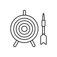Darts icon. Dart illustration sign. javelin symbol. target web logo. vector