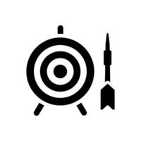 Darts icon. Dart illustration sign. javelin symbol. target logo. vector