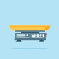 Digital Kitchen Scale illustration, Electronic Kitchen Scale tool. Digital scale icon design is suitable for digital and print design needs related to electronic scales. vector