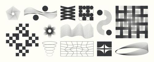 Abstract contemporary aesthetic with geometric balance shapes. vector