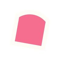 Brutalist geometric shape sticker. Abstract form icon with a modern design. Minimal and geometric element, showcasing brutalism and y2k aesthetic, perfect for contemporary projects. vector