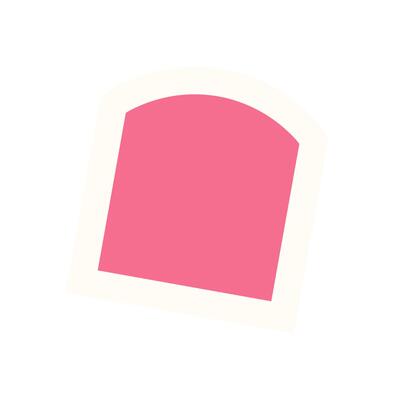 Brutalist geometric shape sticker. Abstract form icon with a modern design. Minimal and geometric element, showcasing brutalism and y2k aesthetic, perfect for contemporary projects.