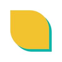 Bold abstract shape silhouette. Modern figure with curve element. This brutalist icon showcases y2k aesthetics in a flat style, ideal for contemporary graphic design projects and creative vector