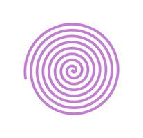 Brutalist spiral shape with a modern form. Abstract curve element in a minimal style. This icon of brutalism combines geometric aesthetics and y2k influence, suitable for various graphic projects. vector