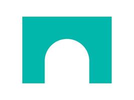 Modern abstract shape icon. Minimalistic round element with a curve design. A bold symbol of brutalism, y2k aesthetics, and geometric style, suitable for various creative projects. vector