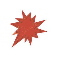 Bold brutalist star sticker. Abstract shape with grunge texture. Modern icon and playful figure, this design embodies y2k aesthetics. Perfect for graphic applications and contemporary decoration. vector