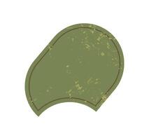 Brutalist abstract shape sticker. Unique figure with grunge texture. Modern icon, bold element, flat pattern, ideal for contemporary design projects. Perfect for creative applications and artistic vector