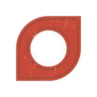 Bold abstract circle icon. Minimal shape element with grunge texture. Modern brutalism, Y2K style, perfect for contemporary design projects and creative applications. vector