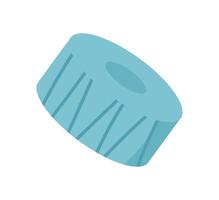 Tool for sewing and crafting activities on a flat desk. Handmade equipment for hobby classes in school. Ideal DIY projects and creative workshops, showcasing the joy of crafting. vector