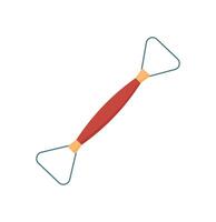 Flat graphic tool for DIY craft and handmade supplies. Ideal for hobby activities and creative projects. Concept of crafting, character design, fun workshop experience. vector
