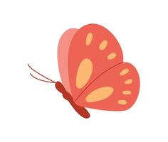 Butterfly symbolizing hope. Icon representing nature. This flat graphic illustrates beauty and tranquility, ideal for themes of optimism and transformation, perfect for various creative projects. vector