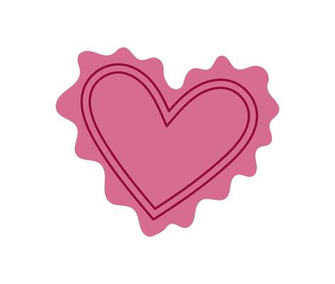 Pink heart wax seal with melted edges symbolizes love and romance. Cute handmade card or envelope perfect for valentine celebration, ideal for invitations, messages, and creative correspondence.