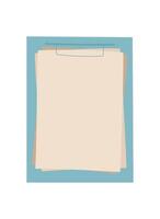 Hand hold flat paper envelope with note and message inside. Creative card template for correspondence and delivery. Concept of communication, stationery, handwritten love messages. vector