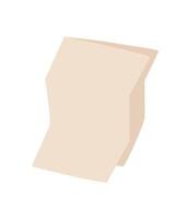 Flat paper note and envelope with a creative design. Handwritten message on the note expresses love for a holiday invitation. Ideal for greeting card, communication, and correspondence themes. vector