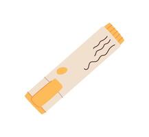 Color marker pen on flat paper sheet, creating a handwritten note or message. Concept of stationery, doodle, and creative expression, suitable for crafting or communication themes. vector