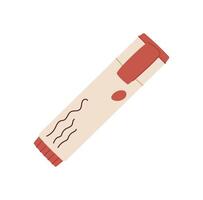 Marker pen flat style with simple doodle pattern on stationery note. Creative message icon for correspondence, ideal for handmade cards and invitations, perfect communication and notes. vector