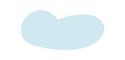A blue cloud character with a flat and simple style. This charming illustration presents a cheerful cloud in the sky. It creates playful atmosphere, ideal for childrens art and joyful designs. vector