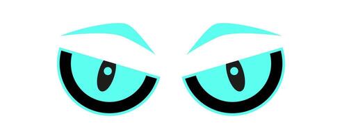 Cool Y2K abstract eyes Shape. Playful icon of modern eye shape. Fun expression with retro vibes, bold graphic style, suitable for decoration, posters, and trendy streetwear. vector