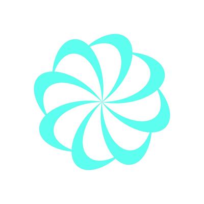 Y2K abstract swirl Shape. Retro spiral shape icon. Modern aesthetic element, cool symbol, trendy graphic for 90s nostalgia collection or decorative poster.