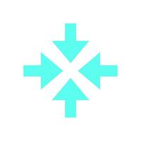 Y2K arrow shape icon. Retro abstract shape symbol. Modern flat design element, geometric 90s icon, bold visual style. Perfect for decoration, trendy logo, and graphic collections. vector