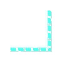 Y2K retro frame element. Abstract shape with modern aesthetic. Iconic symbol inspired by 90s design, this graphic serves as a decorative piece for digital interfaces and trendy projects. vector