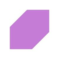 Bold geometric form. Abstract shape with modern elements. Minimal design, brutalism, Y2K aesthetic, perfect for contemporary projects. A striking icon that enhances visual appeal. vector