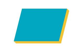 Bold abstract shape creates a modern figure. A flat element delivers a striking icon. This brutalist design emphasizes simplicity and geometry, suitable for contemporary graphic projects. vector
